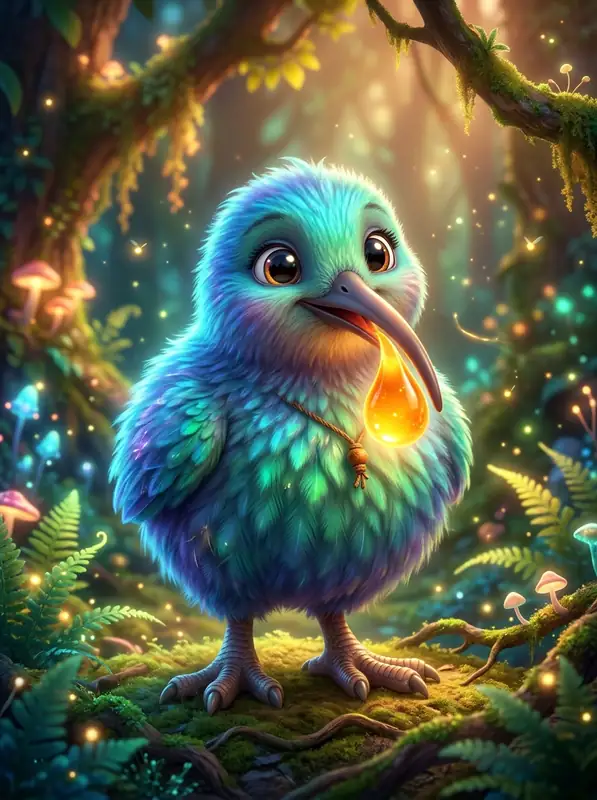 Tane the glowing kiwi